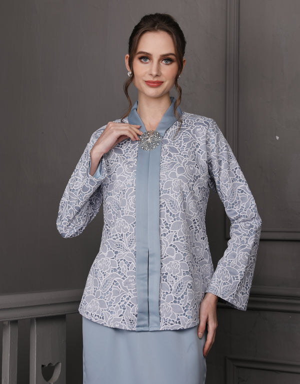 BAJU KEBAYA FREDA (POWDER BLUE)